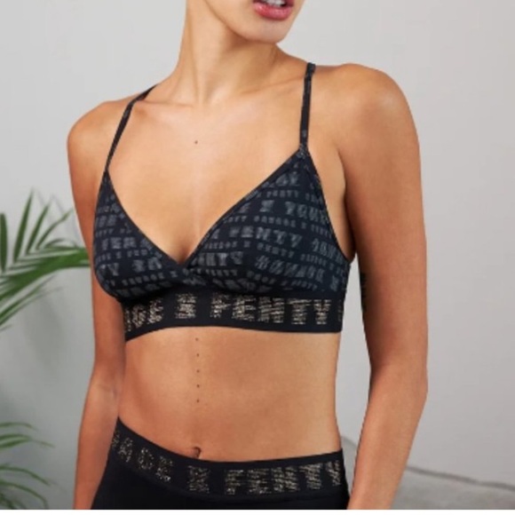 NWT Savage X Fenty Logo Bralette Small - Picture 3 of 8
